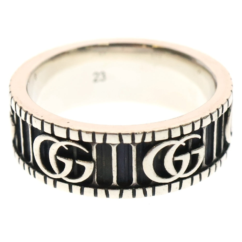 GUCCI(グッチ) GGマーモント ダブルG ワイド リング シルバー 551899