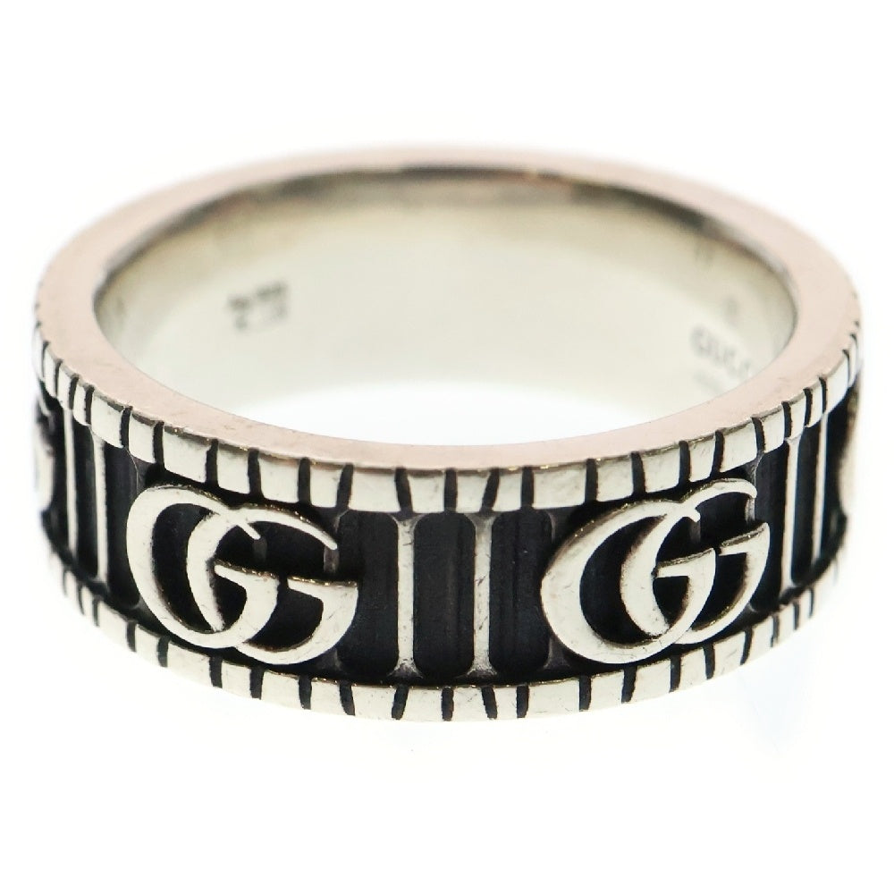 GUCCI(グッチ) GGマーモント ダブルG ワイド リング シルバー 551899