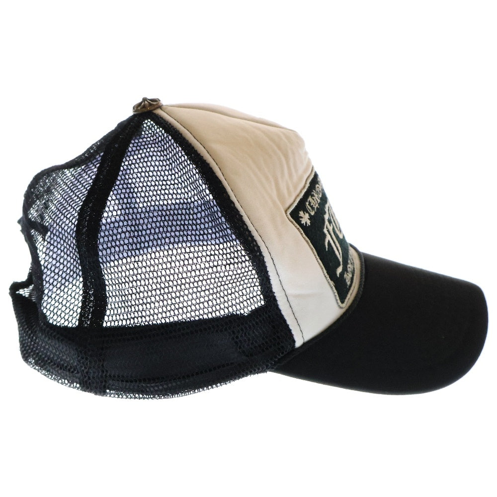 CHROME HEARTS(クロムハーツ) TRUCKER CAP FUCK オールド トラッカーキャップ メッシュ ブラック/ホワイト