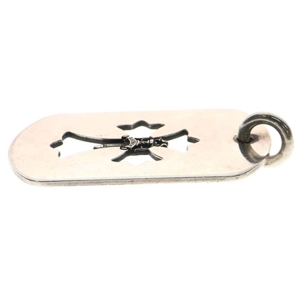 CHROME HEARTS(クロムハーツ) D TAG LRG CO CRS カットアウトクロスドッグタグ ラージ ペンダントトップ シルバー BCA239