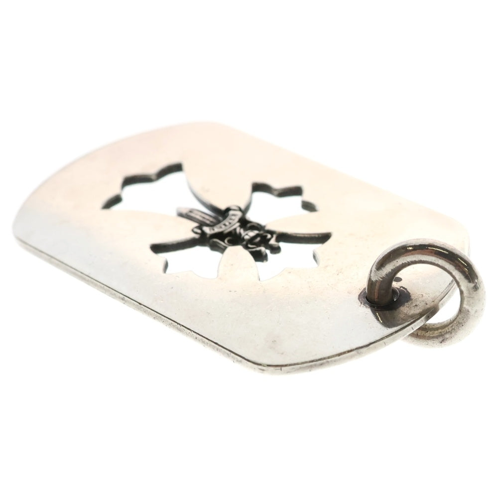 CHROME HEARTS(クロムハーツ) D TAG LRG CO CRS カットアウトクロスドッグタグ ラージ ペンダントトップ シルバー BCA239