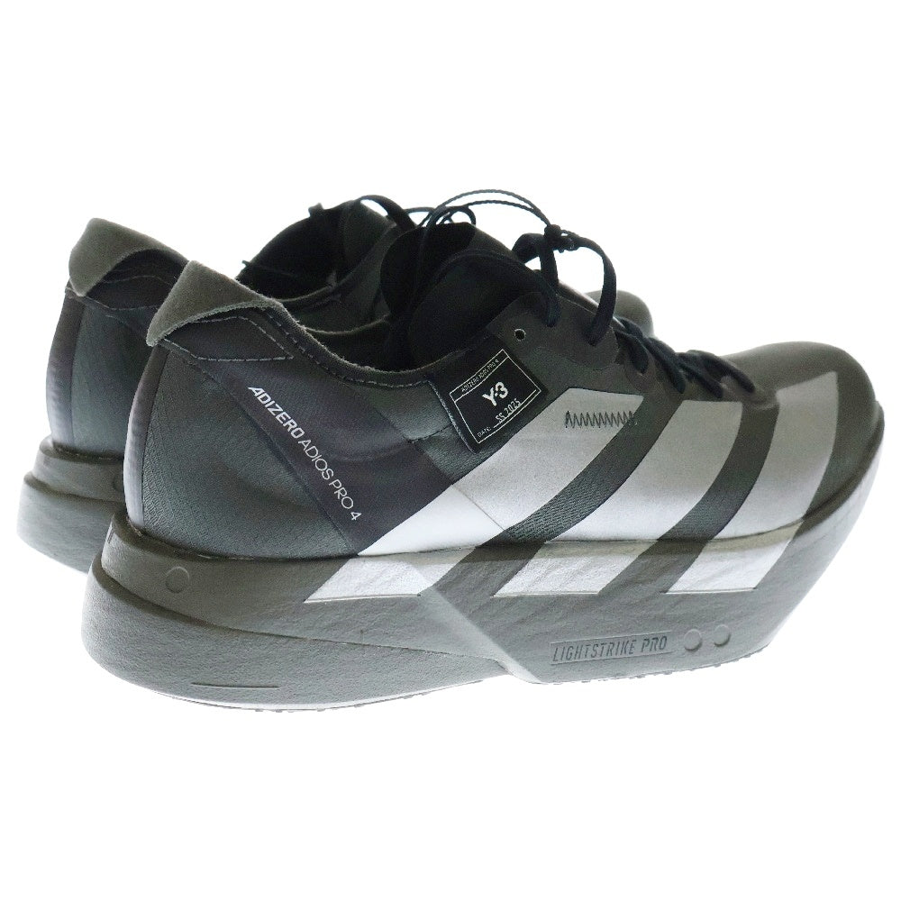 Y-3(ワイスリー) ADIOS PRO 4 アディオス プロ ローカットスニーカー ランニングシューズ ブラック US7/25cm JS3155