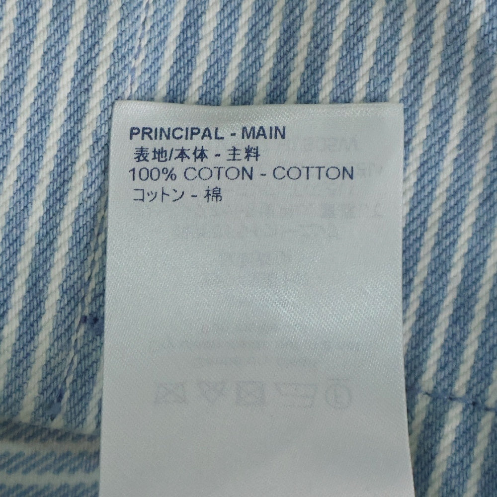 LOUIS VUITTON(ルイヴィトン) 21SS Stripe Monogram Oversized Denim Shirts Jacket ストライプ モノグラム オーバーサイズ デニム 長袖シャツ ジャケット インディゴ RM211V BX7 HLS05W