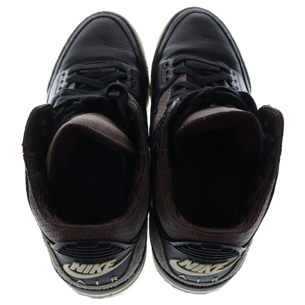 NIKE(ナイキ) ×A Ma Maniere AIR JORDAN 3 RETRO OG SP Black and Flat Pewter アママニエール エアジョーダン3 レトロ ハイカットスニーカー US12/29.0cm FZ4811-001
