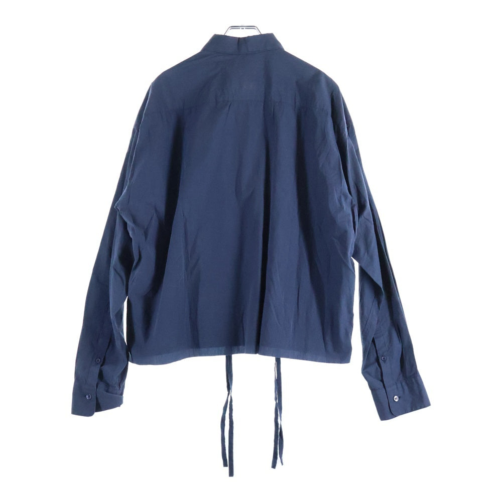 UNUSED(アンユーズド) 18AW レギュラーカラー 長袖シャツ ドローコード ネイビー US1516