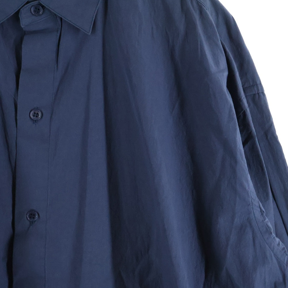 UNUSED(アンユーズド) 18AW レギュラーカラー 長袖シャツ ドローコード ネイビー US1516