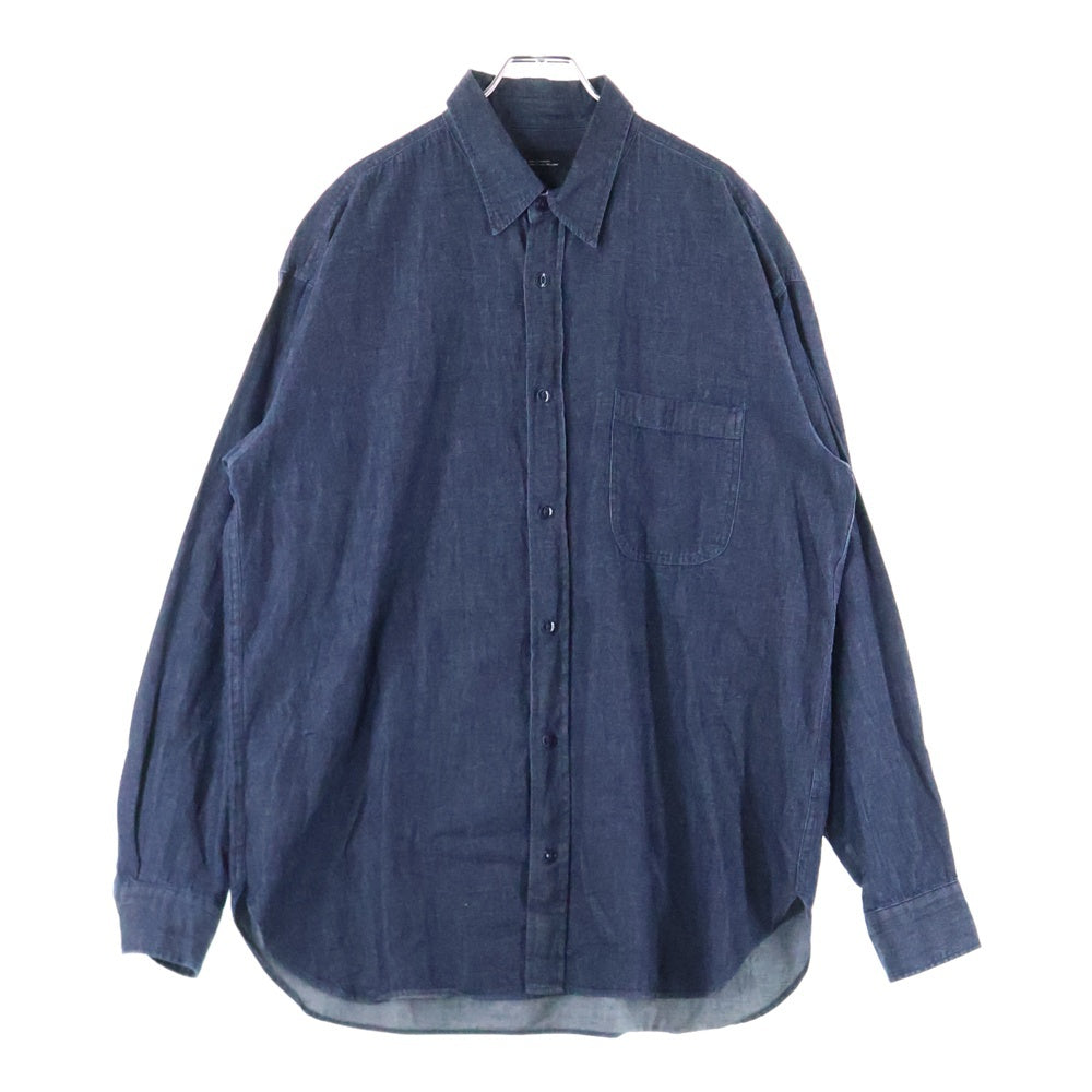 green label relaxing UNITED ARROWS(グリーンレーベルリラクシング ユナイテッドアローズ) レギュラーカラー 長袖シャツ コットン インディゴ 3211-187-3142