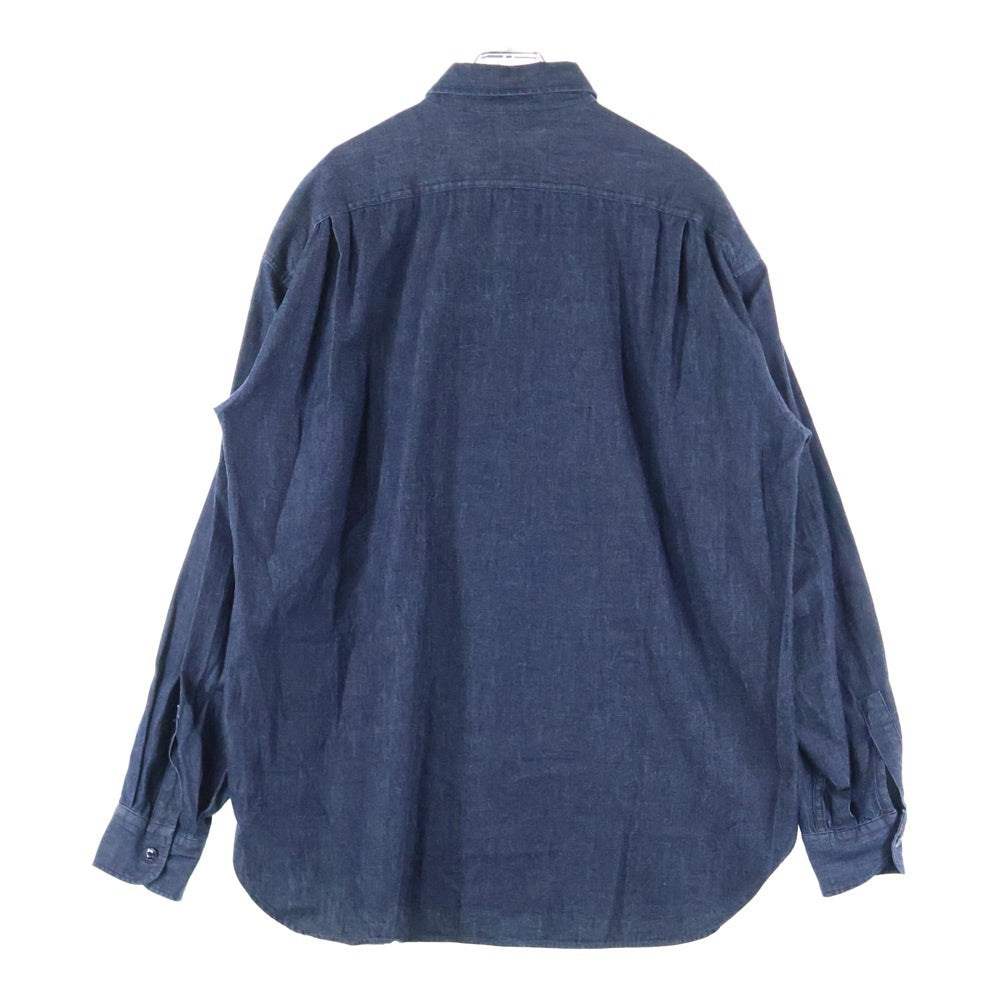 green label relaxing UNITED ARROWS(グリーンレーベルリラクシング ユナイテッドアローズ) レギュラーカラー 長袖シャツ コットン インディゴ 3211-187-3142