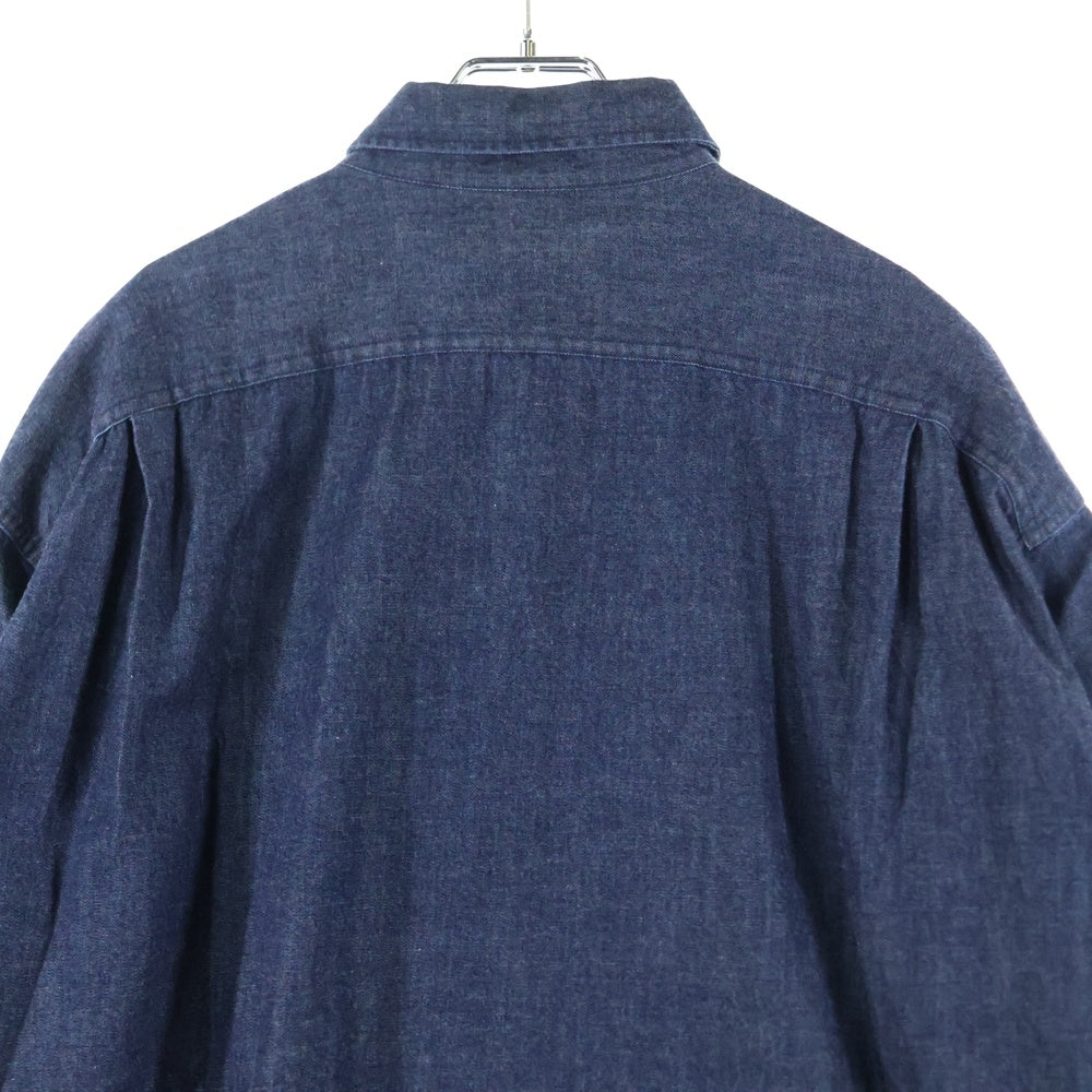 green label relaxing UNITED ARROWS(グリーンレーベルリラクシング ユナイテッドアローズ) レギュラーカラー 長袖シャツ コットン インディゴ 3211-187-3142