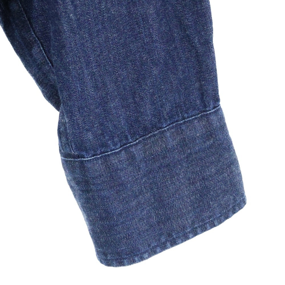 green label relaxing UNITED ARROWS(グリーンレーベルリラクシング ユナイテッドアローズ) レギュラーカラー 長袖シャツ コットン インディゴ 3211-187-3142