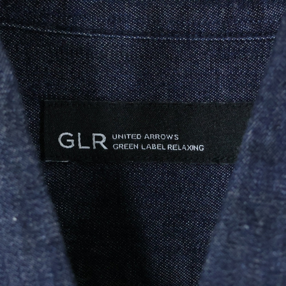 green label relaxing UNITED ARROWS(グリーンレーベルリラクシング ユナイテッドアローズ) レギュラーカラー 長袖シャツ コットン インディゴ 3211-187-3142