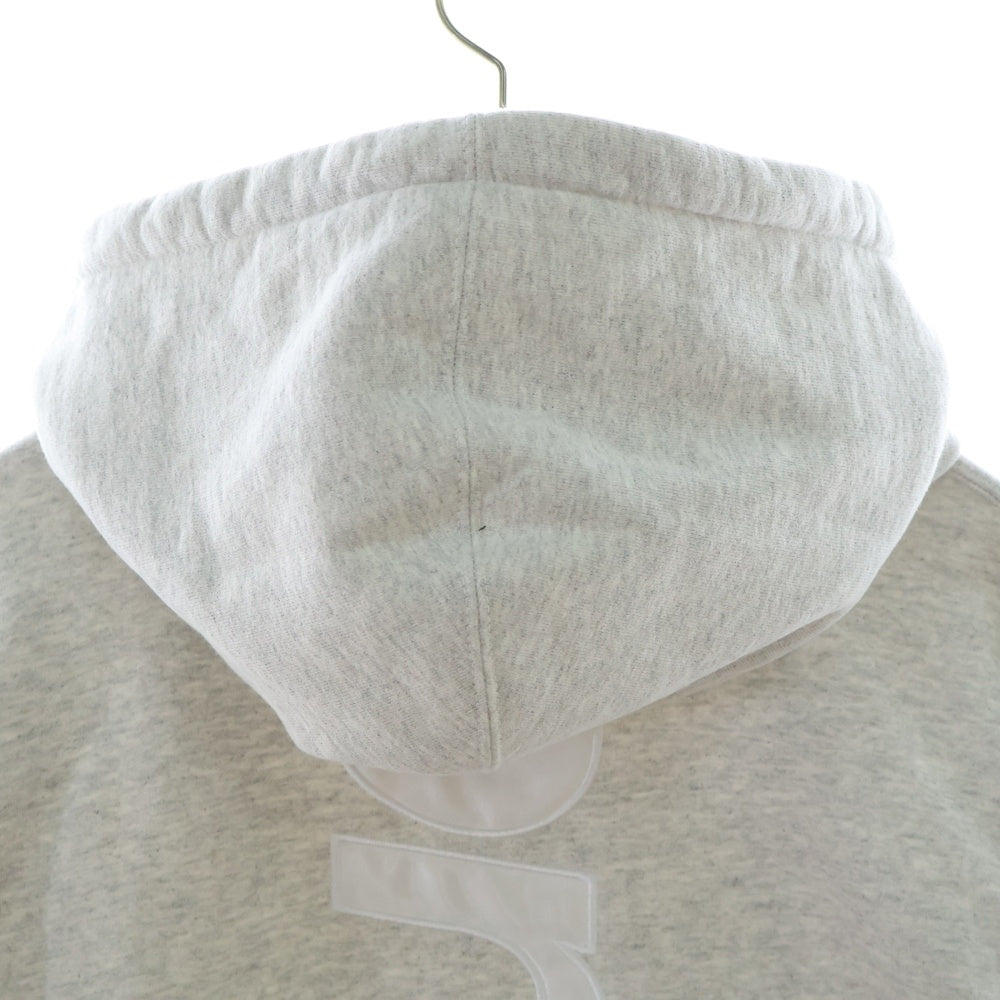 SUPREME(シュプリーム) 23AW Satin Applique Hooded Sweatshirt サテンアップリケ フーデッド プルオーバーパーカー グレー