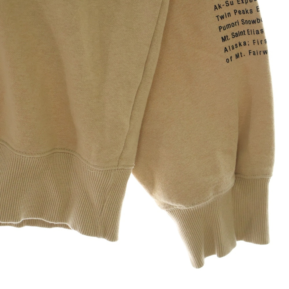 SUPREME(シュプリーム) 24SS ×THE NORTH FACE TNF Crewneck ザノースフェイス ロゴプリント クルーネックスウェットトレーナー ベージュ NT02411I