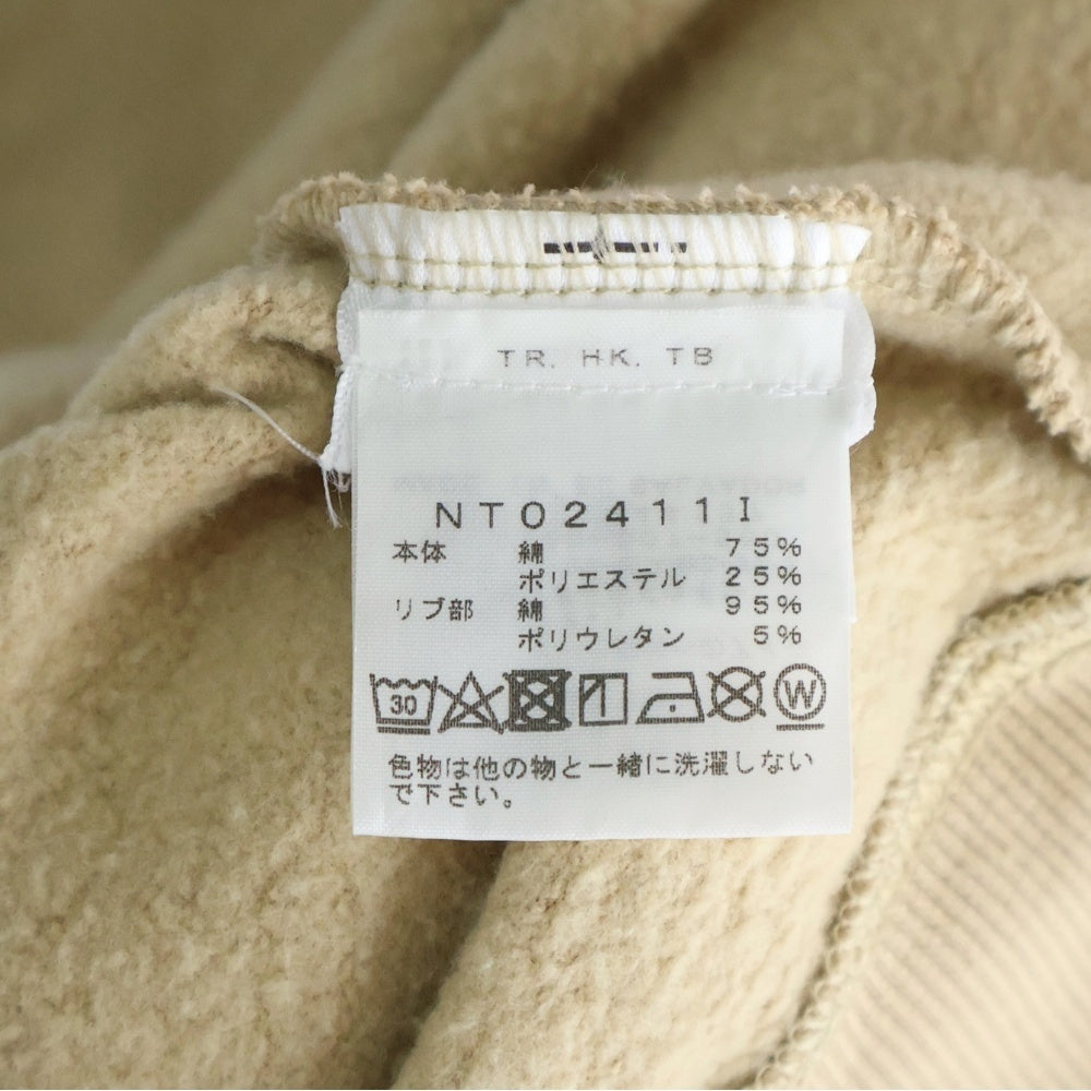 SUPREME(シュプリーム) 24SS ×THE NORTH FACE TNF Crewneck ザノースフェイス ロゴプリント クルーネックスウェットトレーナー ベージュ NT02411I