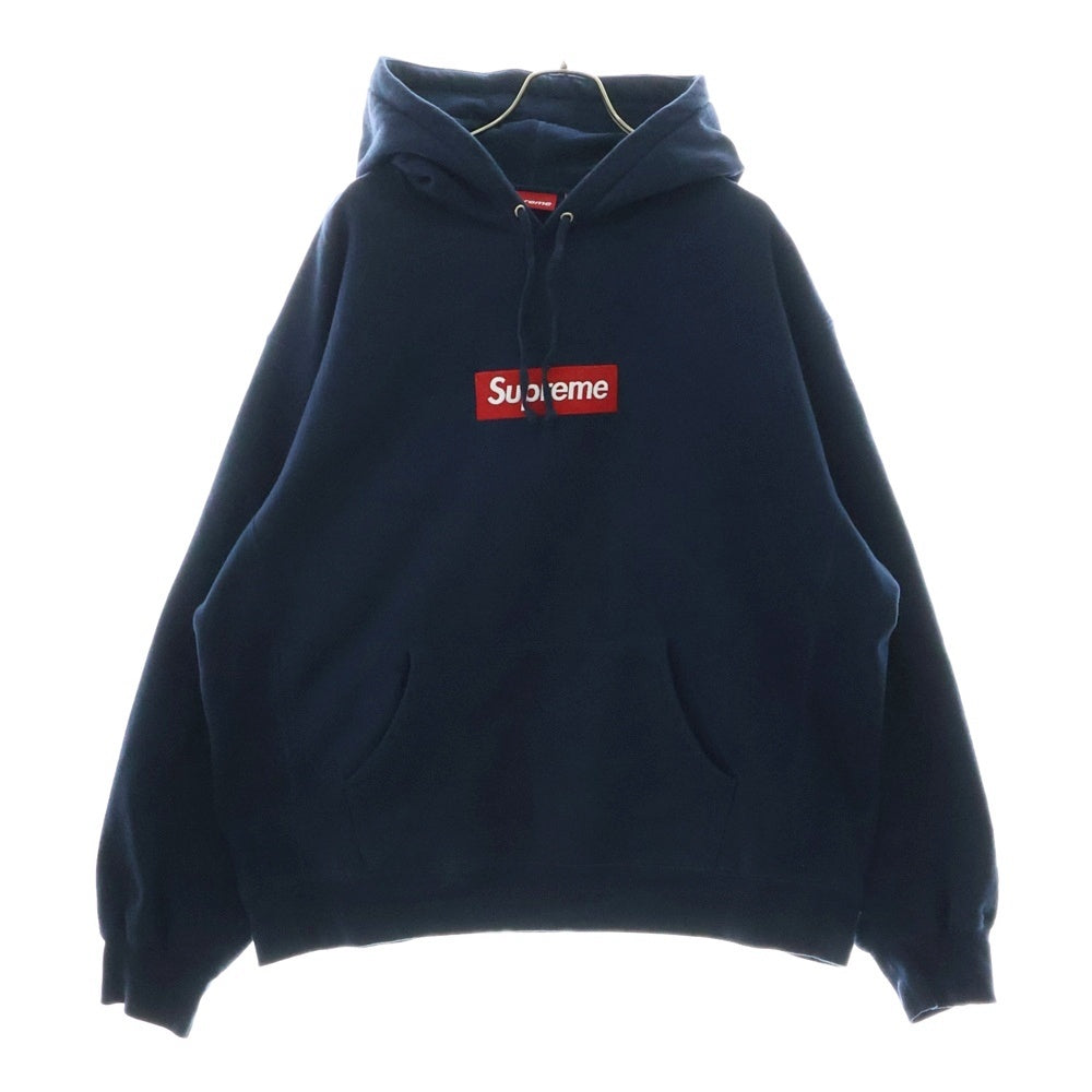 SUPREME(シュプリーム) 24AW Box Logo Hooded Sweatshirt ボックスロゴ フーデッド プルオーバー スウェットパーカー ネイビー