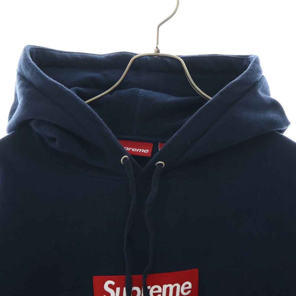SUPREME(シュプリーム) 24AW Box Logo Hooded Sweatshirt ボックスロゴ フーデッド プルオーバー スウェットパーカー ネイビー