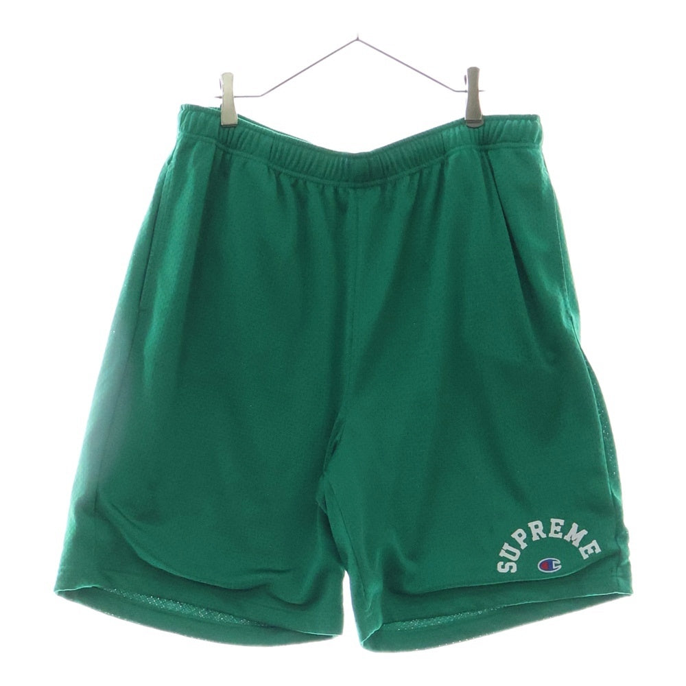 SUPREME(シュプリーム) 24SS×Champion Mesh Short チャンピオン メッシュショーツ ショートパンツ グリーン