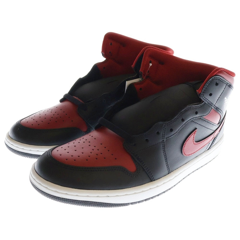 NIKE(ナイキ) AIR JORDAN 1 MID BRED エアジョーダン1 ミッドカットスニーカー ブラック/レッド US11/29.0cm