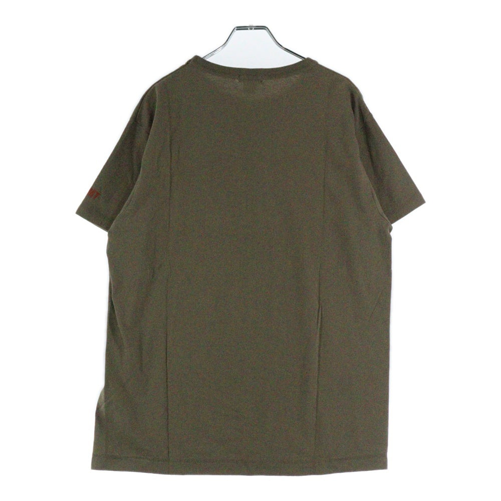 T.M.T(ティーエムティー) ×FRUIT OF THE LOOM フルーツオブザルーム カレッジロゴ クルーネック コットン 半袖Tシャツ カットソー ブラウン TCS-F18HN02