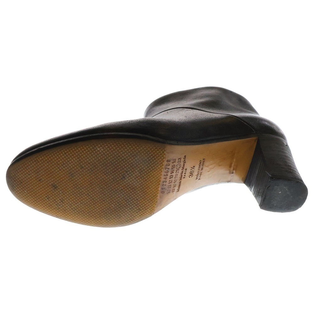 Maison Martin Margiela(メゾンマルタンマルジェラ) 22 ショート ヒールブーツ レザー ブラック レディース 38WU0206