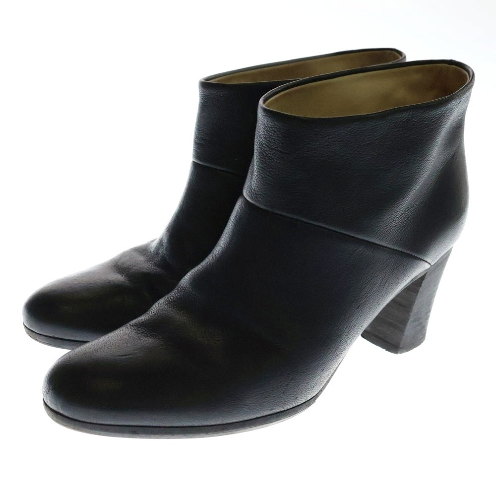 Maison Martin Margiela(メゾンマルタンマルジェラ) 22 ショート ヒールブーツ レザー ブラック レディース 38WU0206