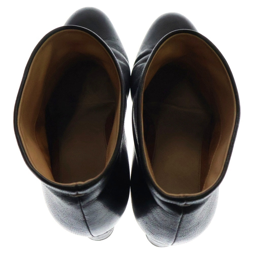 Maison Martin Margiela(メゾンマルタンマルジェラ) 22 ショート ヒールブーツ レザー ブラック レディース 38WU0206