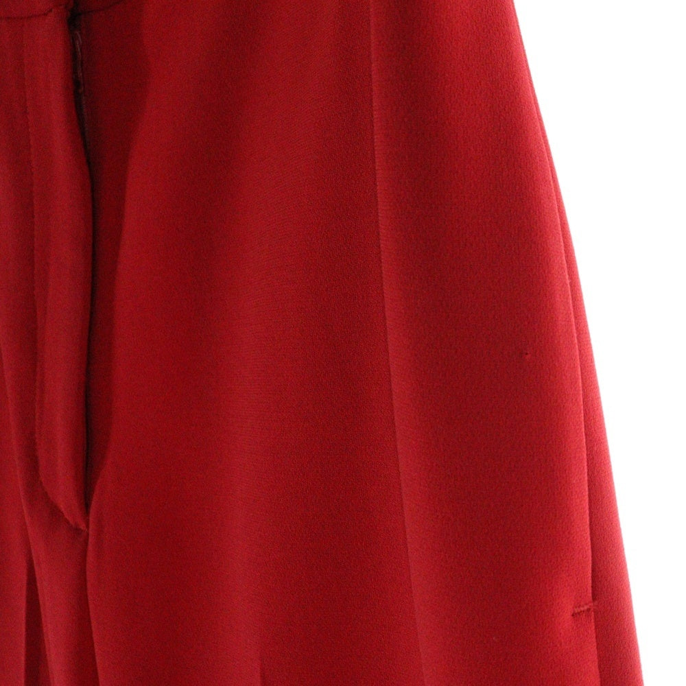 H BEAUTY&YOUTH(エイチ ビューティーアンドユース) DOUBLE CLOTH SLIT PANTS ダブル スリット スラックス レッド 1614-299-4754