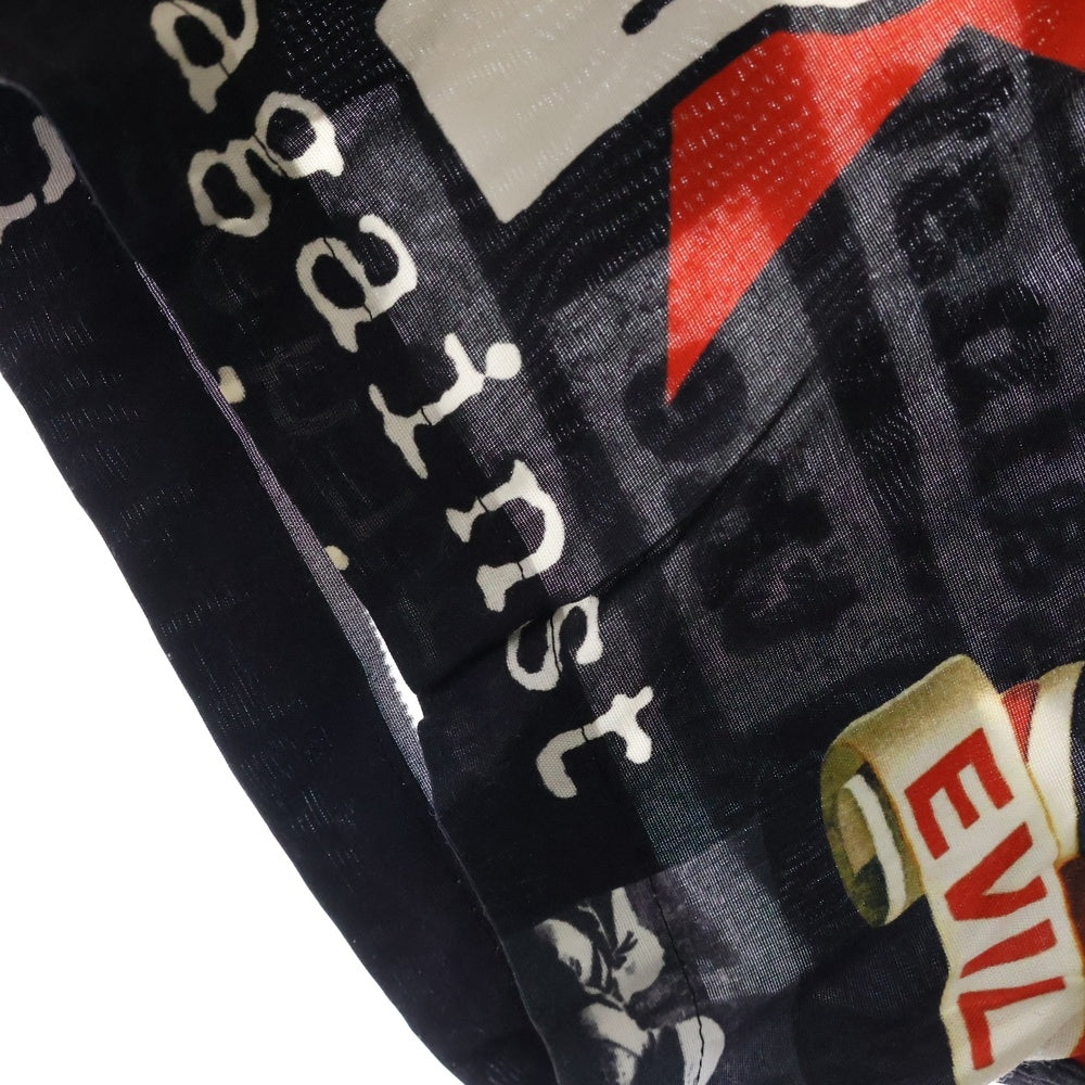 WACKO MARIA(ワコマリア) 20SS ×RAGE AGAINST THE MACHINE S/S HAWAIIAN SHIRT レイジアゲインストザマシーン ハワイアンシャツ 半袖シャツ ブラック RATM-WM-HI01