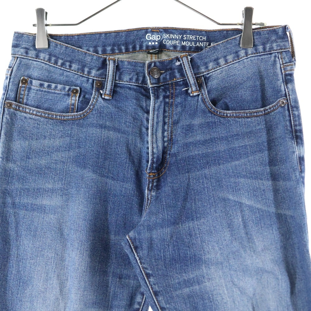 GAP(ギャップ) SKINNY STRETCH ギャップ ジップフライ スキニーデニムパンツ インディゴ