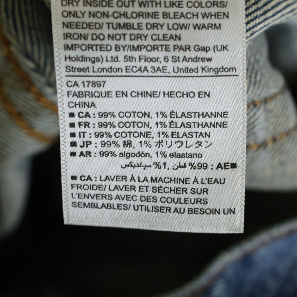GAP(ギャップ) SKINNY STRETCH ギャップ ジップフライ スキニーデニムパンツ インディゴ