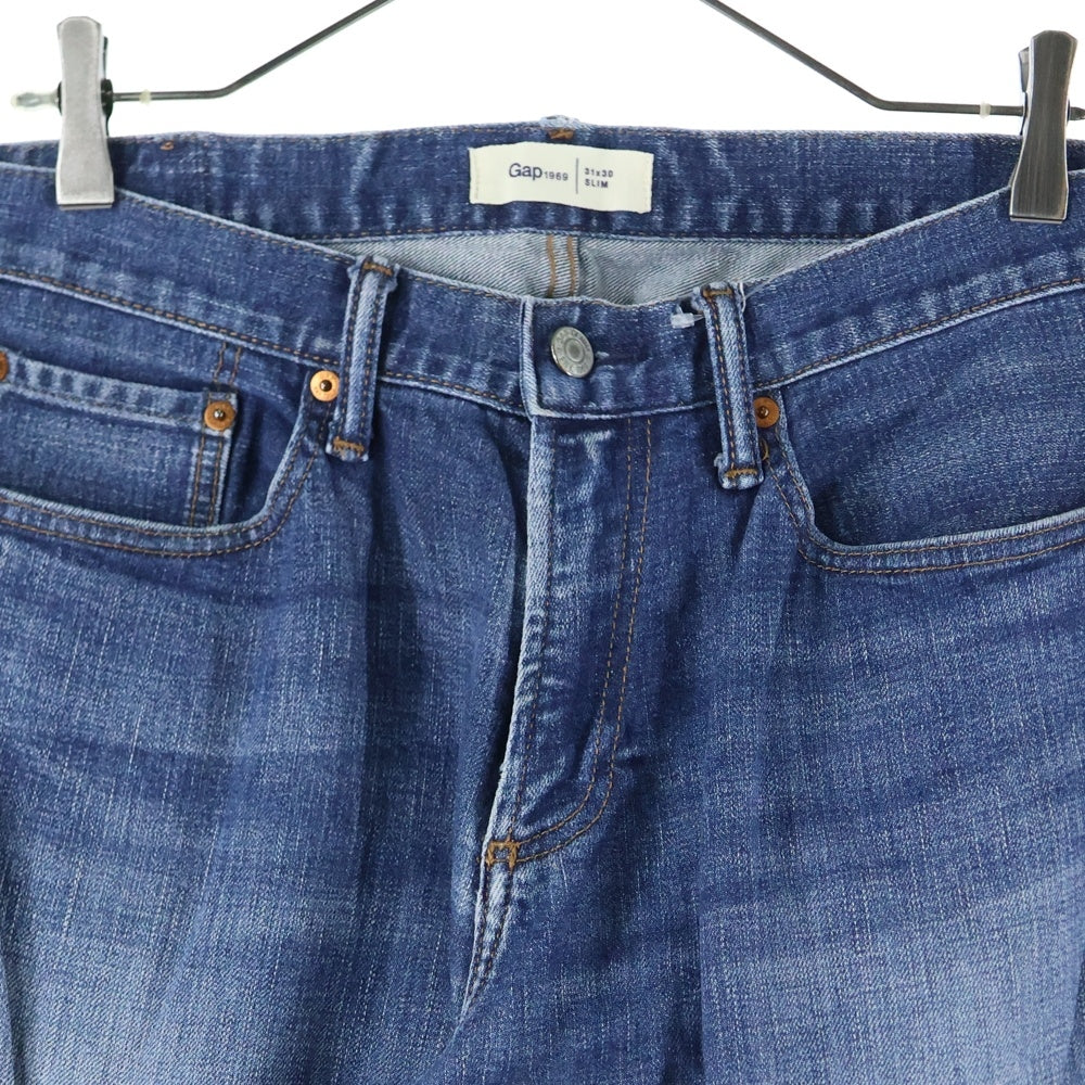 GAP(ギャップ) ジップフライ スリムデニムパンツ インディゴ