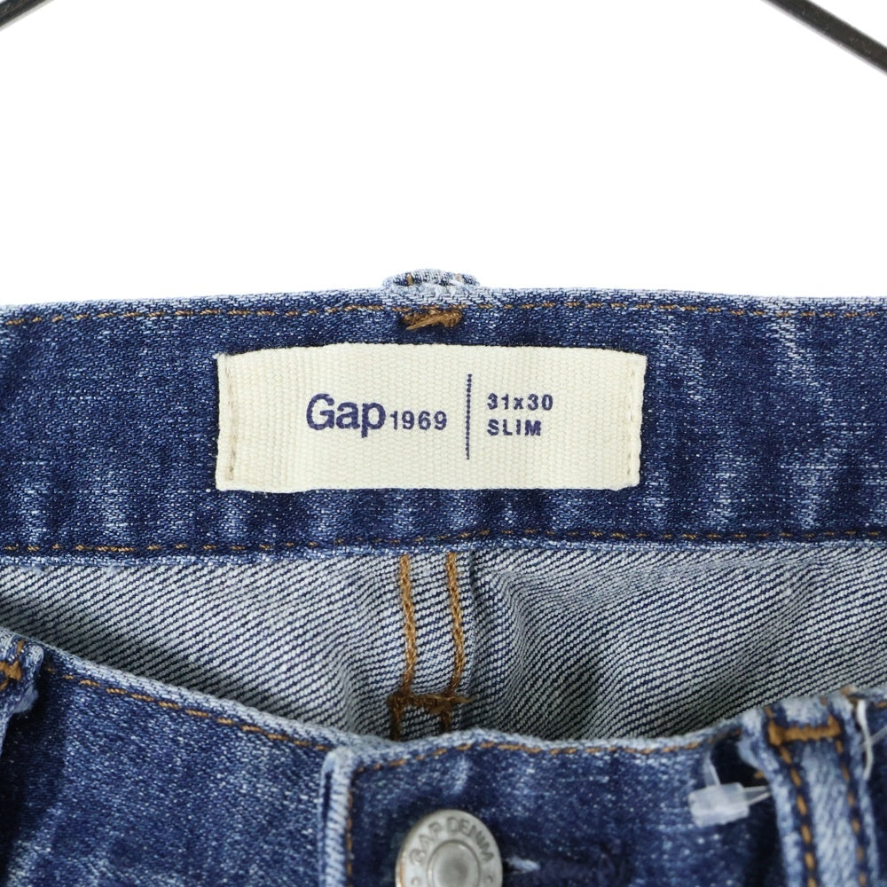 GAP(ギャップ) ジップフライ スリムデニムパンツ インディゴ