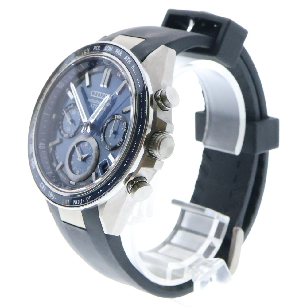 CITIZEN(シチズン) アテッサ アクトライン クロノグラフ デュアルタイム ソーラー 腕時計 ネイビー F950-0029S02