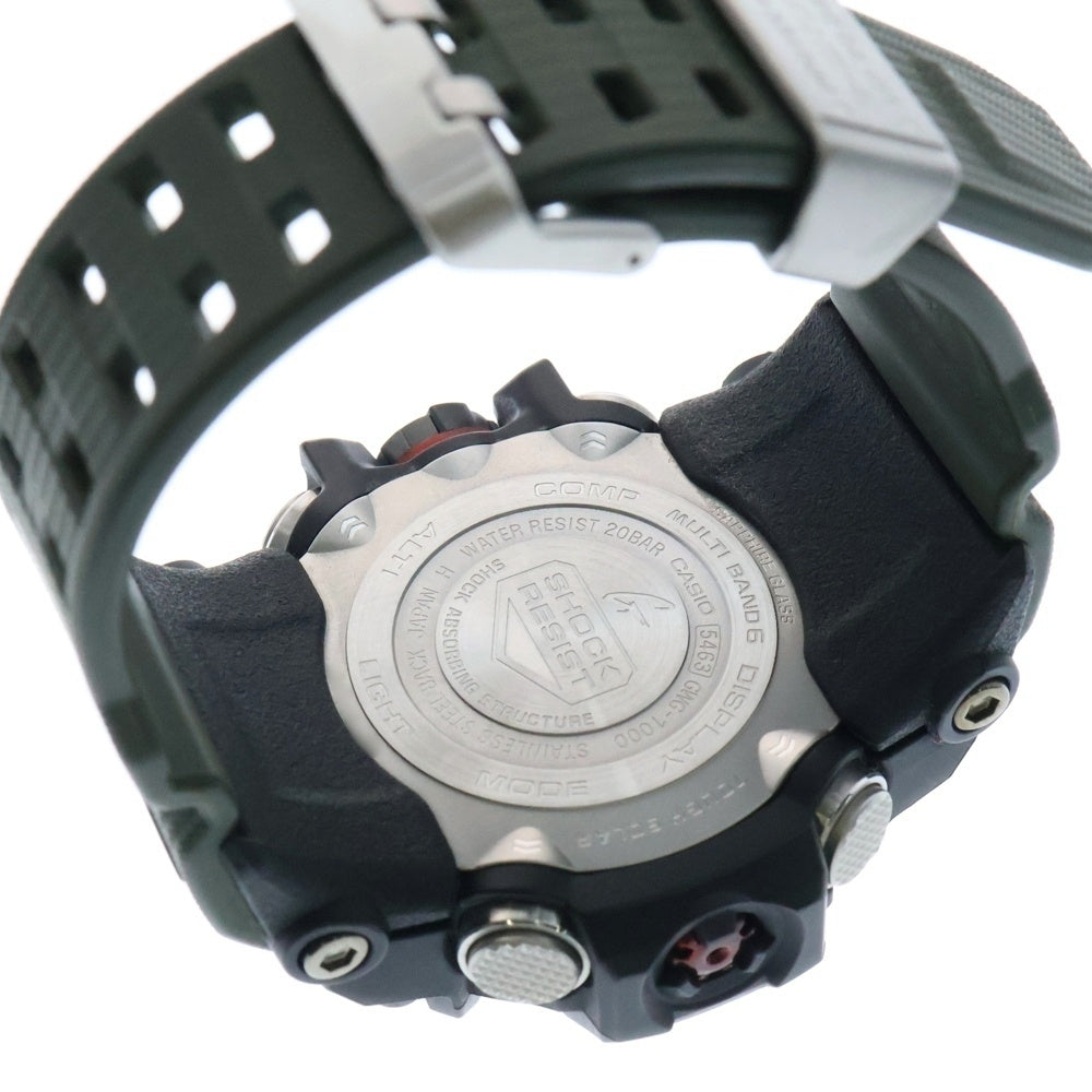 CASIO G-SHOCK(カシオ ジーショック) トリプルセンサー マッドスター ソーラー電波式 ブラック/カーキ 腕時計 GWG-1000-1A3JF