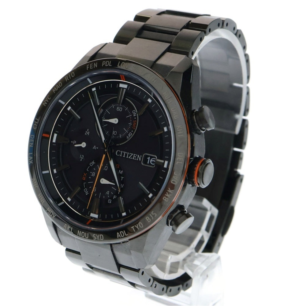 CITIZEN(シチズン) アテッサ エコドライブ ソーラー 電波 腕時計 ブラック H800-T025871