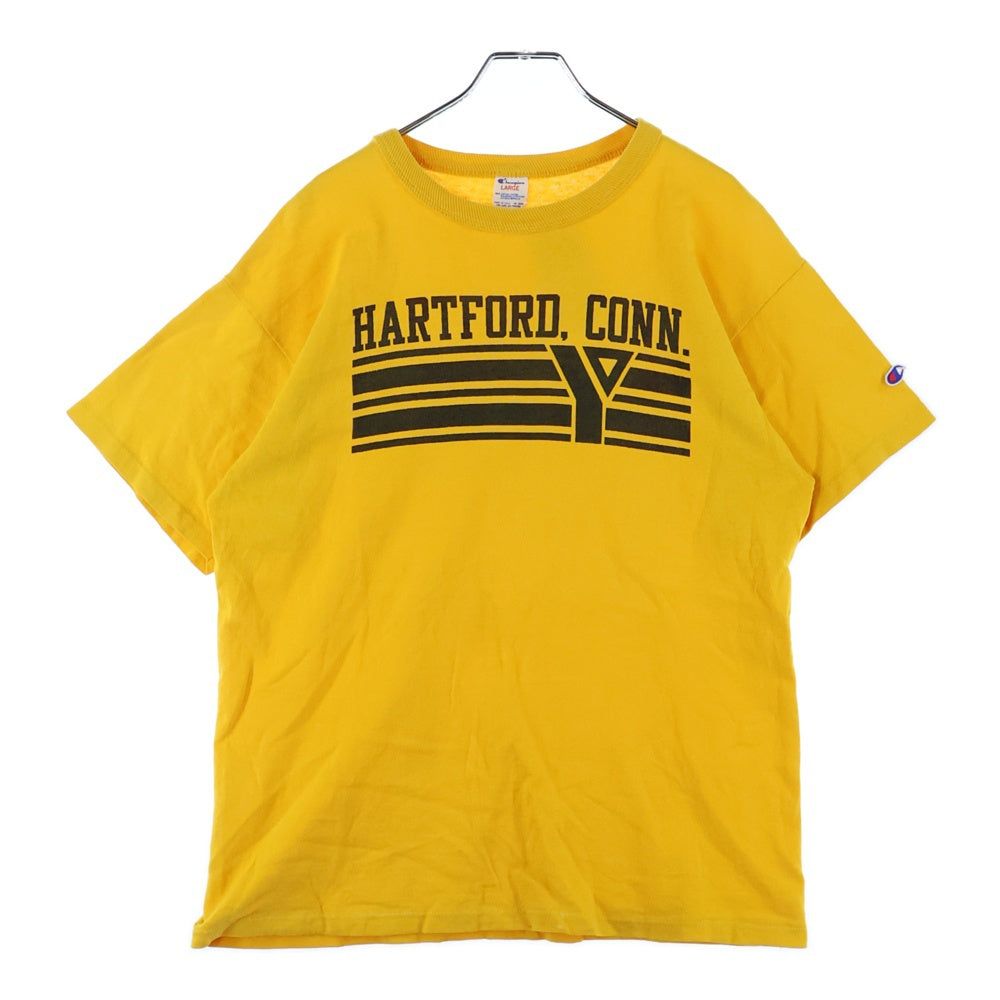 VINTAGE(ヴィンテージ) 80s Champion HARTFORD CONN. 半袖Tシャツ イエロー