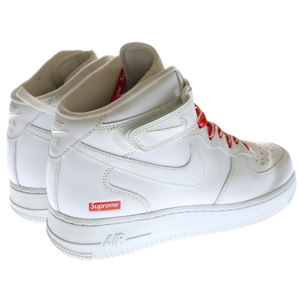 NIKE(ナイキ) ×SUPREME AIR FORCE 1 MID SP シュプリーム エアフォース ミッドカットスニーカー ホワイト US8.5/26.5cm FZ8784-100
