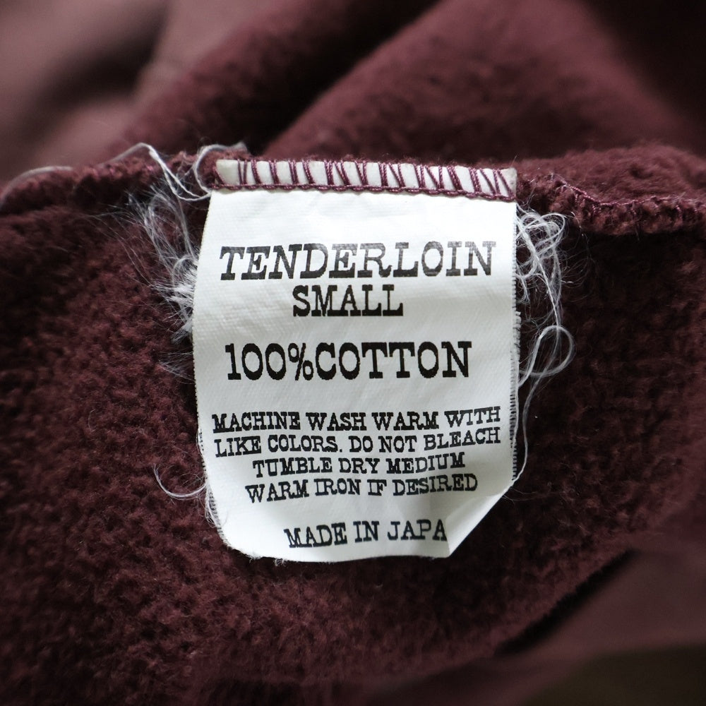 TENDERLOIN(テンダーロイン) T-PARKA ZIP BURGUNDY ジップアップパーカー バーガンディー