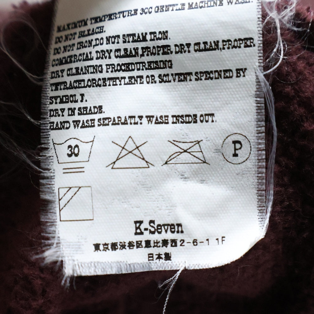 TENDERLOIN(テンダーロイン) T-PARKA ZIP BURGUNDY ジップアップパーカー バーガンディー