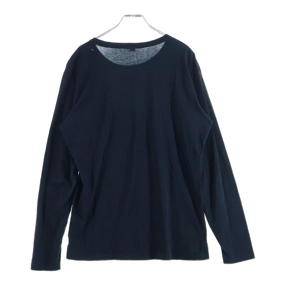 DIESEL(ディーゼル) フロントグラフィックプリント 長袖Tシャツ カットソー ブラック