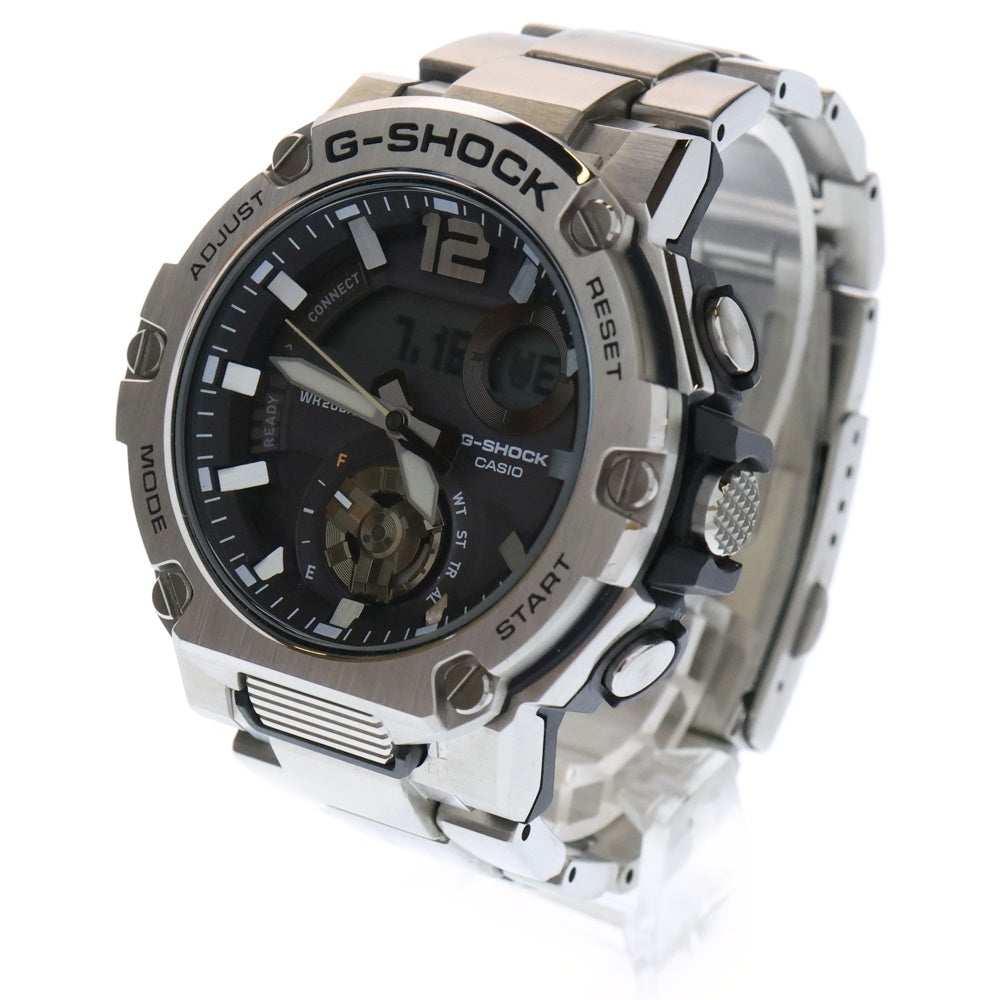 CASIO G-SHOCK(カシオ ジーショック) G-STEEL ジースティール デジアナ メタルバンド タフソーラー 腕時計 GST-B300SD-1AJF