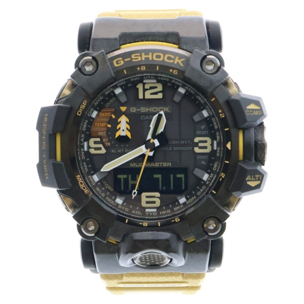 CASIO G-SHOCK(カシオ ジーショック) MASTER of G MUDMASTER 腕時計 ブラック/ベージュ GWG-2000-1A1JF