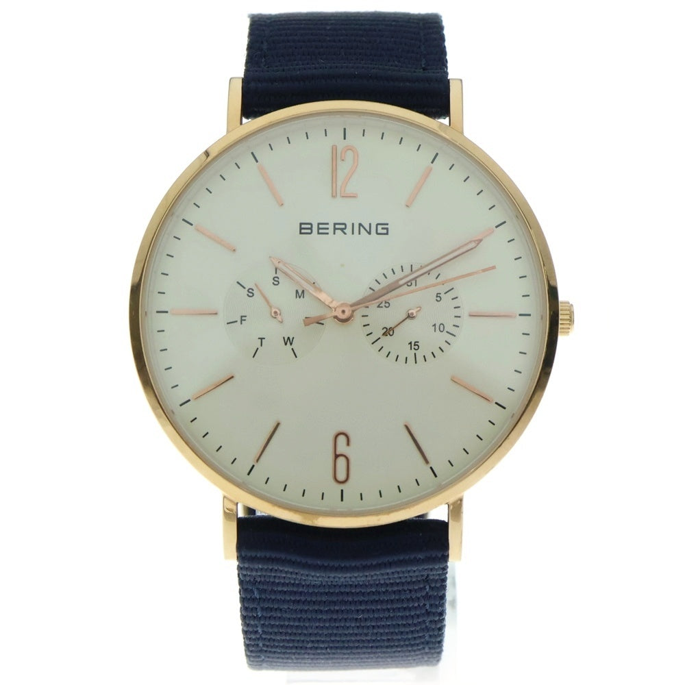 BERING(ベーリング) 腕時計 ホワイト/ゴールド