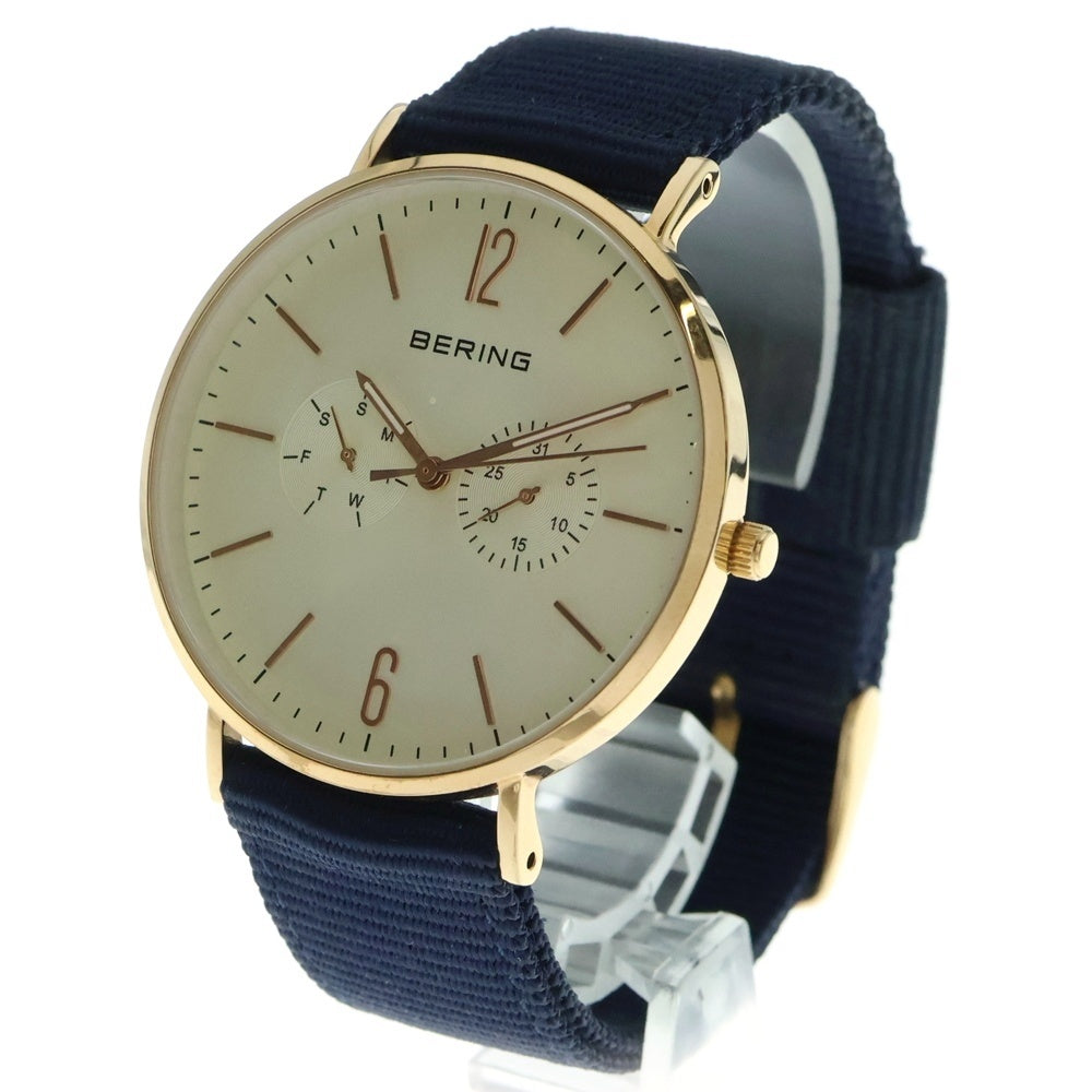 BERING(ベーリング) 腕時計 ホワイト/ゴールド