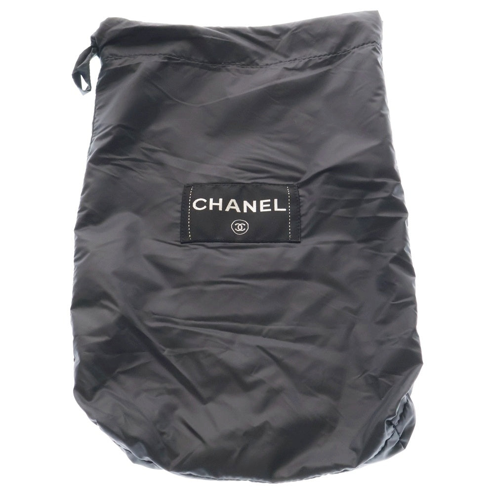 CHANEL(シャネル) マトラッセ ココマーク キルティング マフラー ナイロン ブラック
