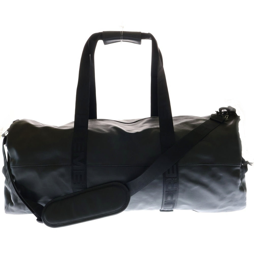 SUPREME(シュプリーム) 24AW Leather Duffle Bag レザー ダッフル ボストン ラージ バッグ ブラック