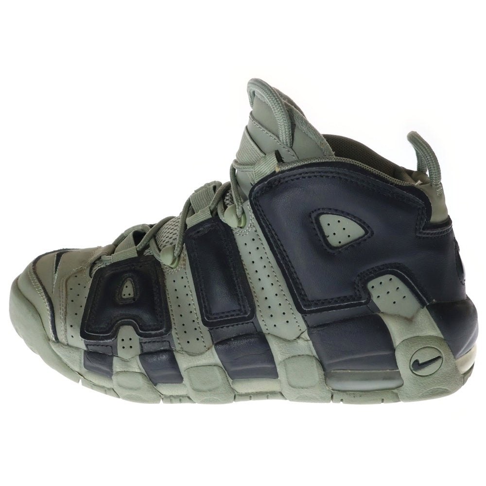 NIKE(ナイキ) AIR MORE UPTEMPO GS DARK STUCCO エアモア アップテンポ ダークスタッコ ハイカットスニーカー グレー/ブラック US6.5Y/24.5cm 415082-007
