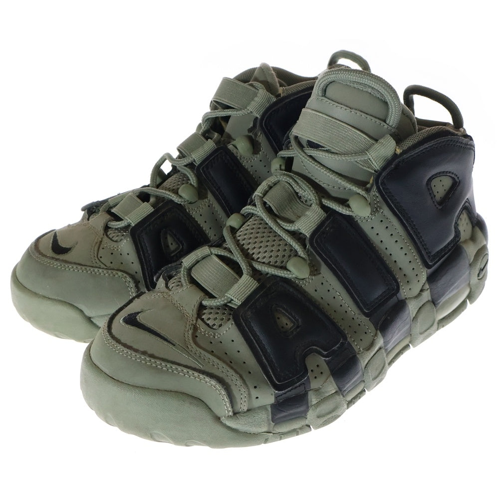 NIKE(ナイキ) AIR MORE UPTEMPO GS DARK STUCCO エアモア アップテンポ ダークスタッコ ハイカットスニーカー グレー/ブラック US6.5Y/24.5cm 415082-007