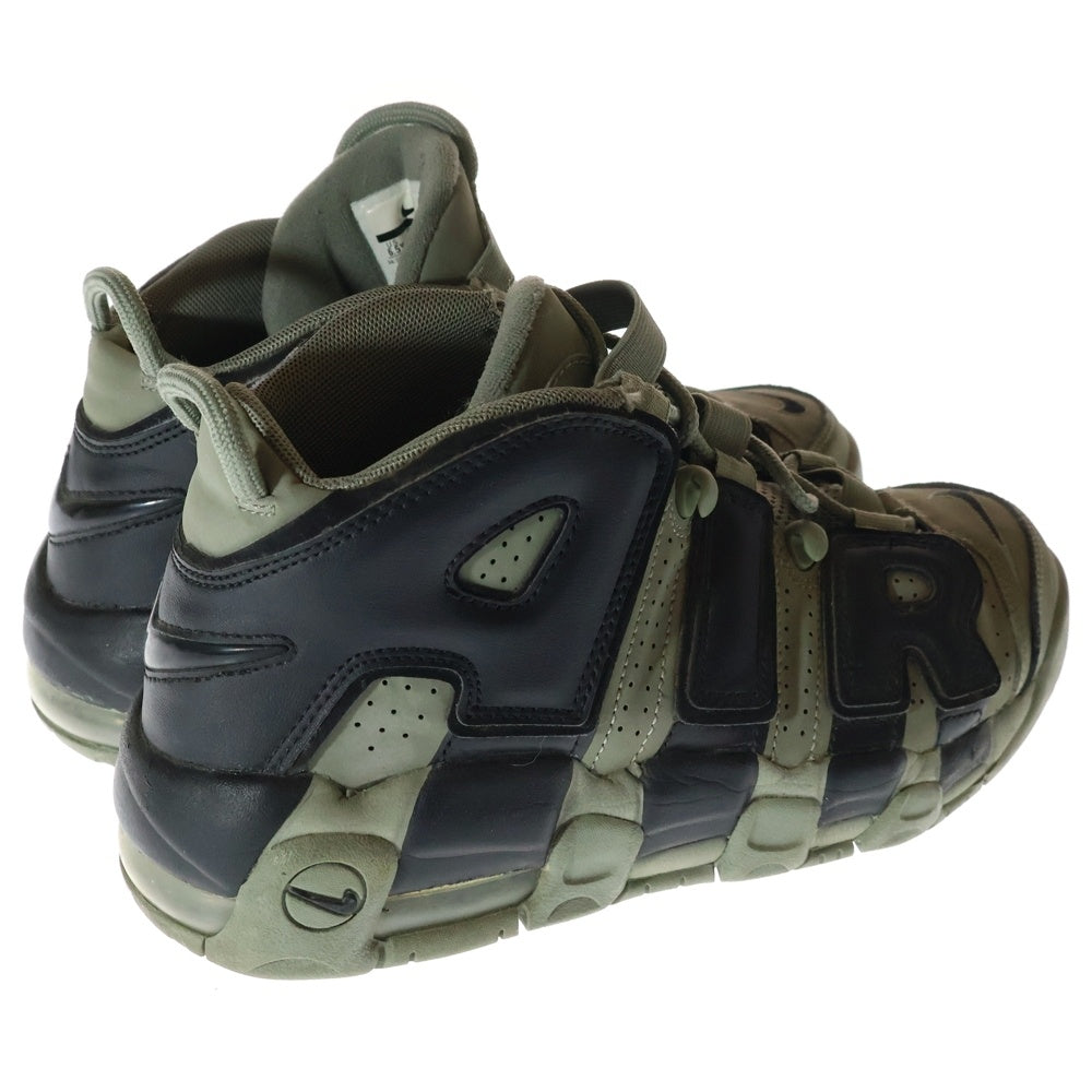 NIKE(ナイキ) AIR MORE UPTEMPO GS DARK STUCCO エアモア アップテンポ ダークスタッコ ハイカットスニーカー グレー/ブラック US6.5Y/24.5cm 415082-007