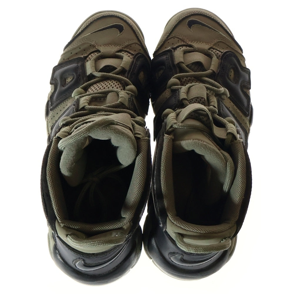 NIKE(ナイキ) AIR MORE UPTEMPO GS DARK STUCCO エアモア アップテンポ ダークスタッコ ハイカットスニーカー グレー/ブラック US6.5Y/24.5cm 415082-007